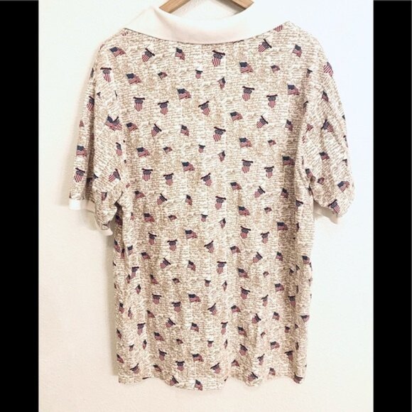 RoundTree & Yorke American‎ Print Button Polo Shirt - Picture 5 of 12
